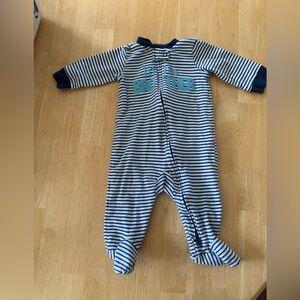 Carter’s | “Little Brother” Striped Footie Onsie